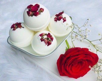 Flower buds bath bomb , rose bath bomb , wedding favors bath bombs , wholesale bath bombs