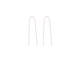 chain thread earrings