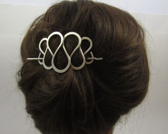 barrette hair wire 50mm french clips accessories stick silver