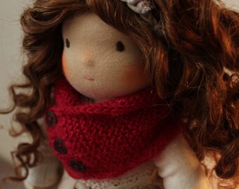 Waldorf Doll Brown hair 12,5 inches / 32 cm Amelia