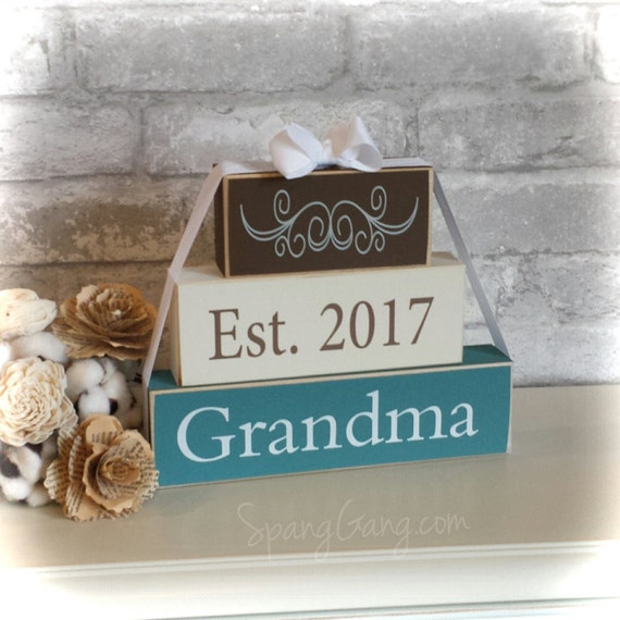 Pregnancy Announcement Gift For New Grandma Wood Stacking pregnancy-announcement-gift-for-new-grandma-wood-stacking