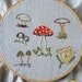 PDF Embroidery Pattern - Wild Mushrooms Botanical Embroidery Pattern Collection