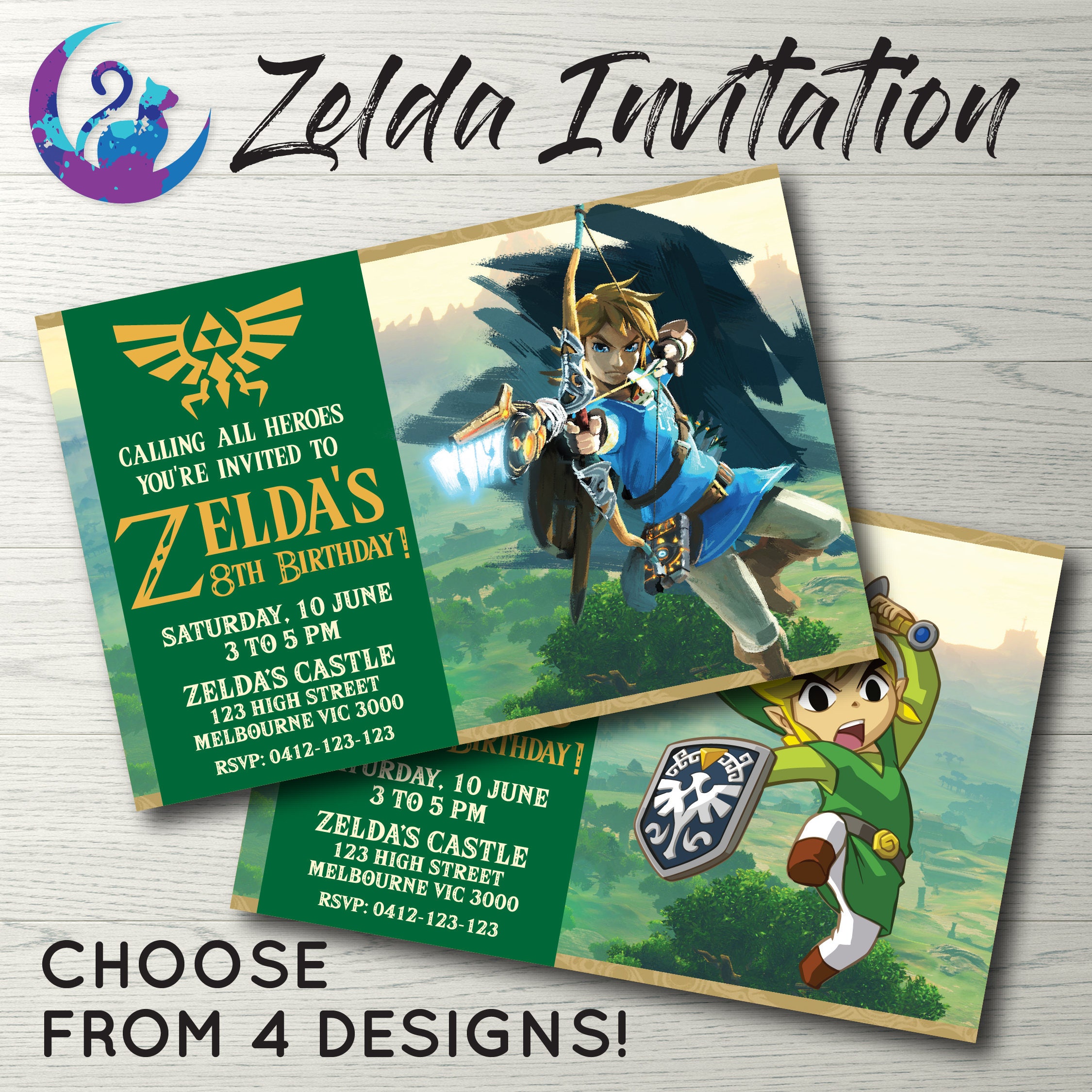 zelda-invitation-zelda-invite-zelda-birthday-party-zelda