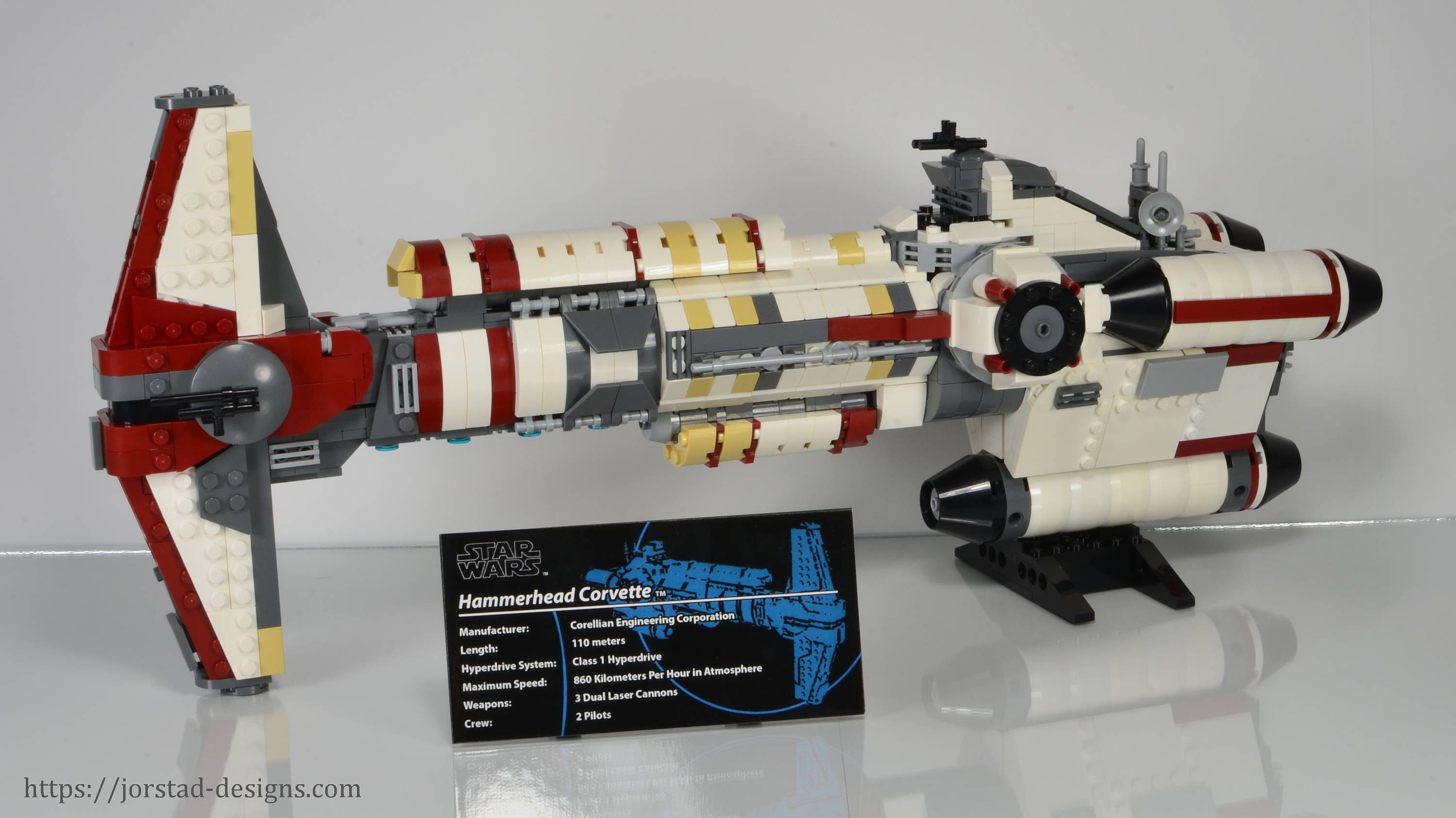 mini lego hammerhead corvette