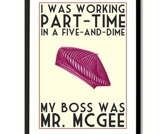 Raspberry Beret Prince inspired Art Print