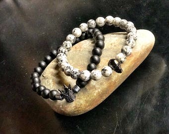 Custom Mens Beaded Bracelet