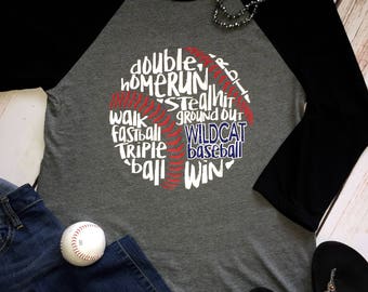 Baseball words  Etsy