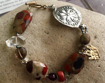 Chalcedony Slab Bracelet