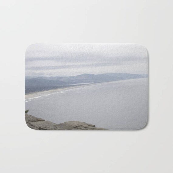 Bath Mat Beach Photo Beach Ocean Theme Shower Bathroom
