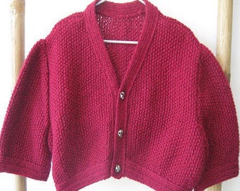 Burgundy vintage Cardigan