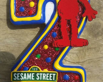 Elmo Birthday candle, Sesame Street Birthday Candle