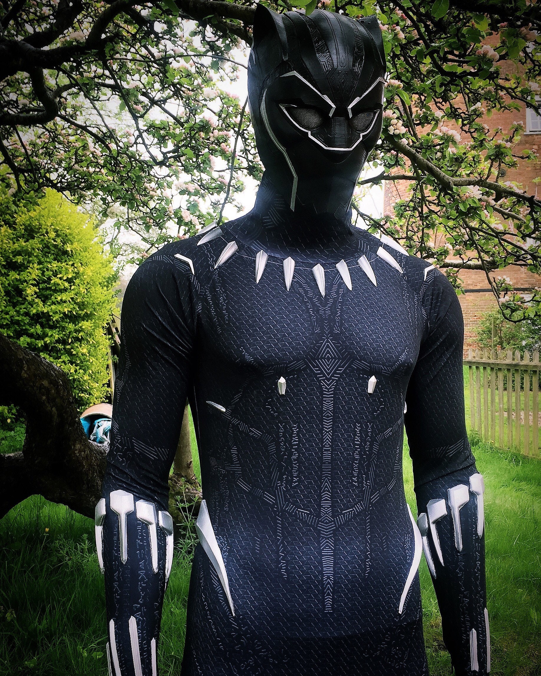 2018 Black Panther Movie Costume Inspired With 3d Vibranium