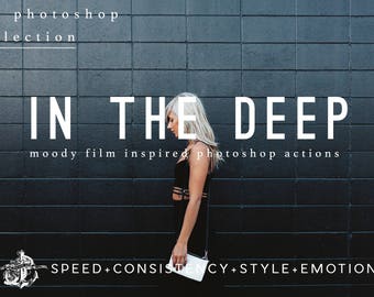 In The Deep Moody Modern Photoshop Actions for Modern Photography & Photo Editing