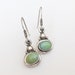 Vintage Turquoise Sterling Silver Dangle Earrings