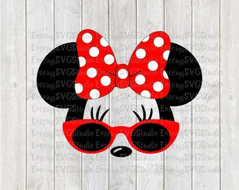 SVG DXF File for Minnie with Sunglasses