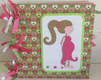Pregnancy 8 x 8 Chipboard Premade Album