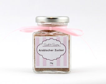 Arab sugar 75 g - a touch of Orient, sugar to the desserts - refine of coffee, pastries, ideal as a gift for him and her