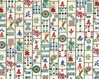 Mah Jongg Tiles Fabric from Timeless Treasures Fabrics