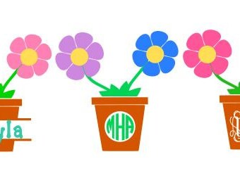 Download Flower pot svg | Etsy