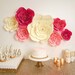 Large, Medium, or Small Paper Flower, Large Paper Flower, Fully Assembled Paper Flower Decor, Giant Paper Flower, Flower Backdrop Decor