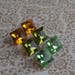 6x6 MM Square Vintage Czech Crystals ~ 10 Pieces Per Order ~ Gold Foil Back ~ Vintage Czech Components ~ Multiple Colors Available