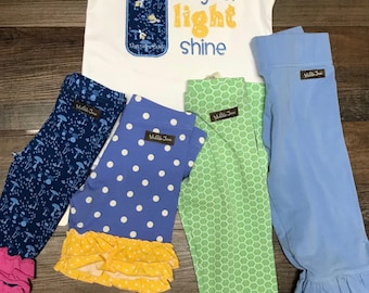 M2M MJ let you light shine applique shirt