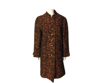 Vintage 60’s Brocade Jacket, Kimono Jacket, Brocade Coat