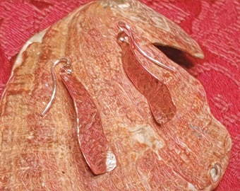 Hammered Copper Earrings