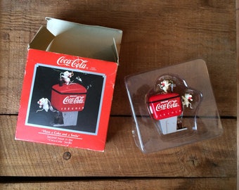 Collectible Coke Ornament, Vintage Coke Ornament, 1992 Enesco Christmas Collectible Ornament
