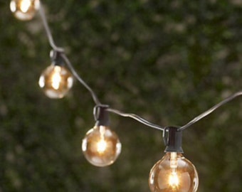 24 Globe Party String Light - 25 ft with Glass Bulbs!