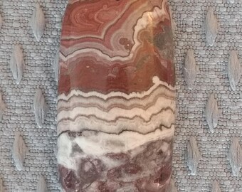Crazy Lace Rosetta Stone Front-Drilled Pendant Stone, Focal Bead for Wire-wrapping, Custom Necklace Designs