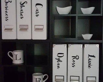 Custom Vinyl Folder Labels