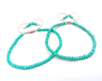 1-4pc Ankle Bracelet Set Hemp Anklet, Hemp Bracelet, Anklets With Beads, Beach Anklet Summer Jewelry Hemp Jewelry Anklet Set Bracelet Set