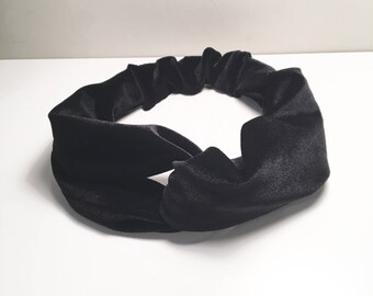 Headband / black velvet headband