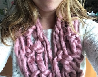 Super Soft Dusty Rose Cowl
