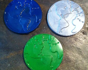 Earth crayons set of three