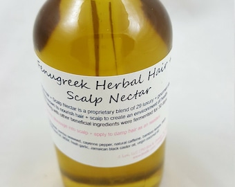 Fenugreek Herbal Hair + Scalp Nectar, fenugreek hair oil, hair oil, hair growth oil, hair oil, best hair oil, flaxseed hair oil