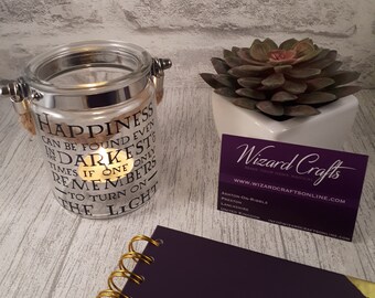 Happiness Can be Found Quote Tealight