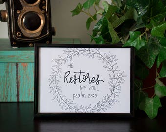 FRAME ONLY - for 5x7 Hand Lettering Art