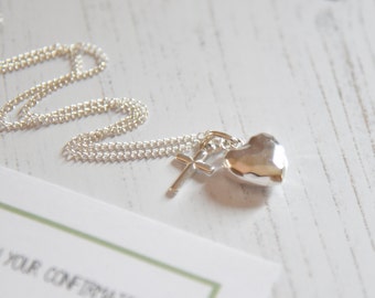 Personalised Confirmation Necklace and verse, Jewellery, Silver Necklace, Confirmation Gift, Confirmation, Confirmation Gift Girl,