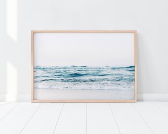 Ocean Print/ Beach Print/ Coastal Print/ Blue Water Print/ Tropical Print/ Printable Art/ Seascape Print/ Serene Print/ Ocean Waves Print