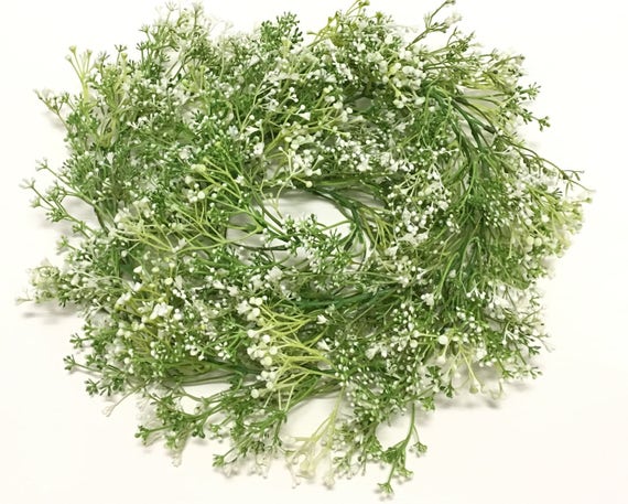 6 Ft Green and White Baby's Breath Flower Garland