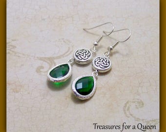 Celtic Earrings, Outlander Jewelry, Scottish Jewelry, Celtic Jewelry, Celtic Wedding, Scottish Earrings, Irish Jewelry, Celtic Knot Earrings