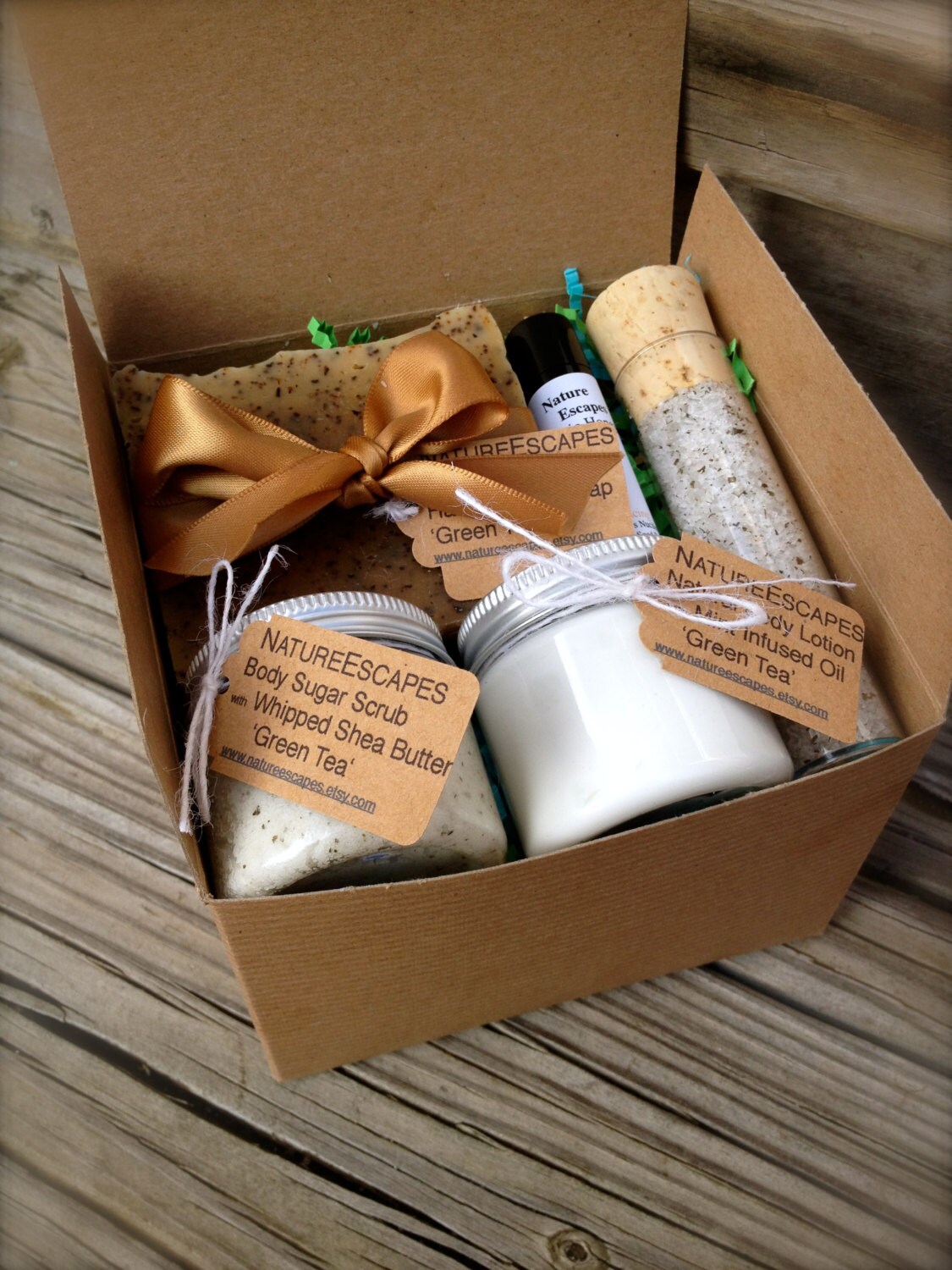 Green Tea Spa Gift Set Mother's Day Gift Bath Set Soap