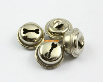 100Pcs 16mm Silver Bells Jingle Bells Pet Bells (YSWDLD16)