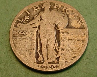 Standing Liberty Quarter 1926-D Very Good<> # ET3825
