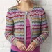 Crochet cardigan, Crochet pattern, Stripy cardigan, Granny trebles, Vintage cardigan, Rainbow stripes, Instant download, Craft, Fran Morgan,