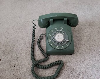 Western electric Green rotary telephone 500DM