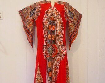 Festival Dresses, Vintage dress, mini dress, Danshiki, Batwing dress, Indian dress, Ethnic dress, Bohemian, Coachella, festival wear, large