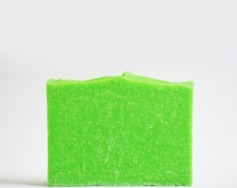 Lime Margarita Sea Salt Soap | Palm Free Soap, Vegan Homemade Soap, Handmade Cold Process Soap Bar, Handcrafted Spa Scented Soap, Soap Gift